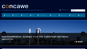 What Concawe.eu website looked like in 2017 (7 years ago)