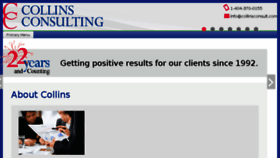What Collinsconsult.com website looked like in 2017 (7 years ago)