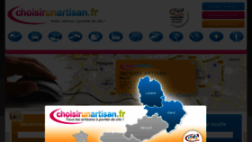 What Choisirunartisan.fr website looked like in 2017 (7 years ago)