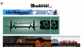 What Caderno1.com.br website looked like in 2017 (7 years ago)