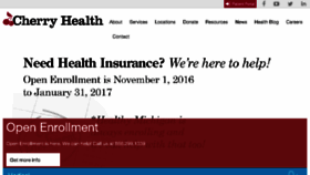 What Cherryhealth.org website looked like in 2017 (7 years ago)