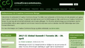 What Creativecommons.no website looked like in 2017 (7 years ago)