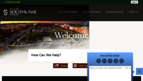 What Cityofsouthlake.com website looked like in 2017 (7 years ago)