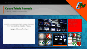 What Cahaya.tv website looked like in 2017 (7 years ago)