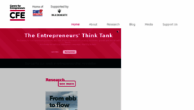 What Centreforentrepreneurs.org website looked like in 2017 (7 years ago)