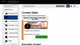 What Cwcattlesales.com website looked like in 2017 (7 years ago)