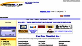 What Classifiedsli.com website looked like in 2017 (7 years ago)