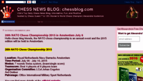 What Chessblog.com website looked like in 2017 (7 years ago)