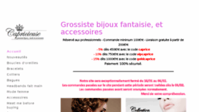 What Capricieuse-grossiste.fr website looked like in 2017 (7 years ago)