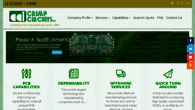 What Crimpcircuits.com website looked like in 2017 (7 years ago)