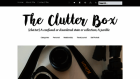 What Clutterboxblog.com website looked like in 2017 (7 years ago)