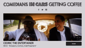 What Comediansincarsgettingcoffee.com website looked like in 2017 (8 years ago)