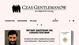 What Czasgentlemanow.pl website looked like in 2017 (7 years ago)