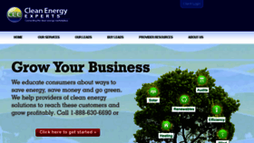 What Cleanenergyexperts.com website looked like in 2017 (7 years ago)
