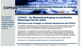 What Copsoq.de website looked like in 2017 (7 years ago)