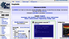 What C64-wiki.de website looked like in 2017 (7 years ago)