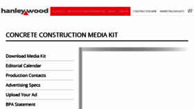 What Concreteconstructionmediakit.com website looked like in 2017 (7 years ago)