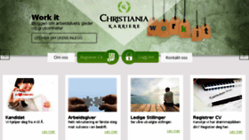 What Christianiakarriere.no website looked like in 2017 (7 years ago)