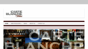 What Carteblanchewines.com website looked like in 2017 (7 years ago)
