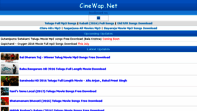 What Cinewap.net website looked like in 2017 (7 years ago)