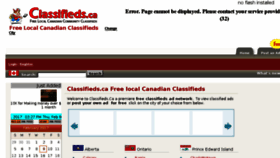 What Classifieds.ca website looked like in 2017 (7 years ago)