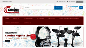 What Cousinsnigeria.com website looked like in 2017 (7 years ago)