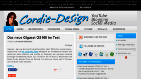 What Cordie-design.de website looked like in 2017 (7 years ago)