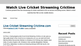 What Crictime.ch website looked like in 2017 (7 years ago)