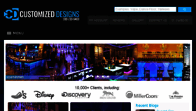 What Customizeddesigns.com website looked like in 2017 (7 years ago)