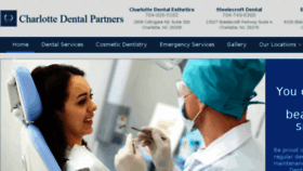 What Charlottedentalpartners.com website looked like in 2017 (7 years ago)