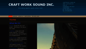 What Craftworksound.com website looked like in 2017 (7 years ago)