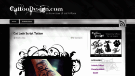What Cattoodesign.com website looked like in 2017 (7 years ago)
