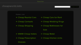 What Cheapworld.info website looked like in 2017 (7 years ago)