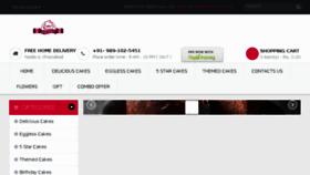 What Cakeanytime.in website looked like in 2017 (8 years ago)