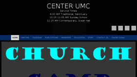 What Center-umc.org website looked like in 2017 (7 years ago)