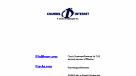 What Channel1.com website looked like in 2017 (7 years ago)