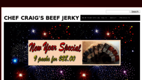 What Chefcraigsbeefjerky.com website looked like in 2017 (7 years ago)
