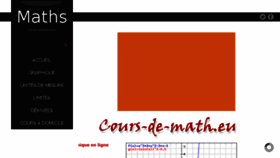 What Cours-de-math.eu website looked like in 2017 (7 years ago)