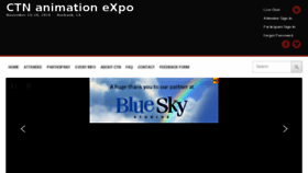 What Ctnanimationexpo.com website looked like in 2017 (7 years ago)