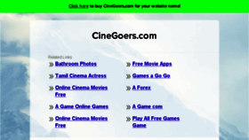 What Cinegoers.com website looked like in 2017 (7 years ago)