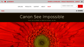 What Canon.us website looked like in 2017 (7 years ago)