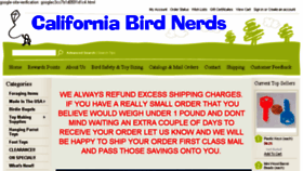 What Cabirdnerds.com website looked like in 2017 (7 years ago)