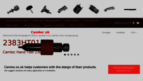 What Camloc.co.uk website looked like in 2017 (7 years ago)