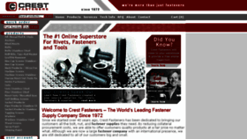 What Crestfasteners.com website looked like in 2017 (7 years ago)