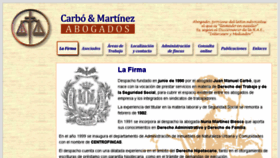 What Carboymartinezabogados.es website looked like in 2017 (7 years ago)