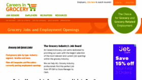 What Careersingrocery.com website looked like in 2017 (7 years ago)
