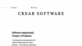What Crearsoftware.com website looked like in 2017 (7 years ago)