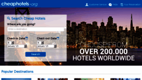 What Cheaphotels.org website looked like in 2017 (7 years ago)