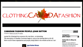 What Clothingcanadafashion.com website looked like in 2017 (7 years ago)