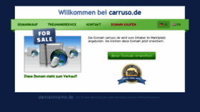 What Carruso.de website looked like in 2017 (7 years ago)